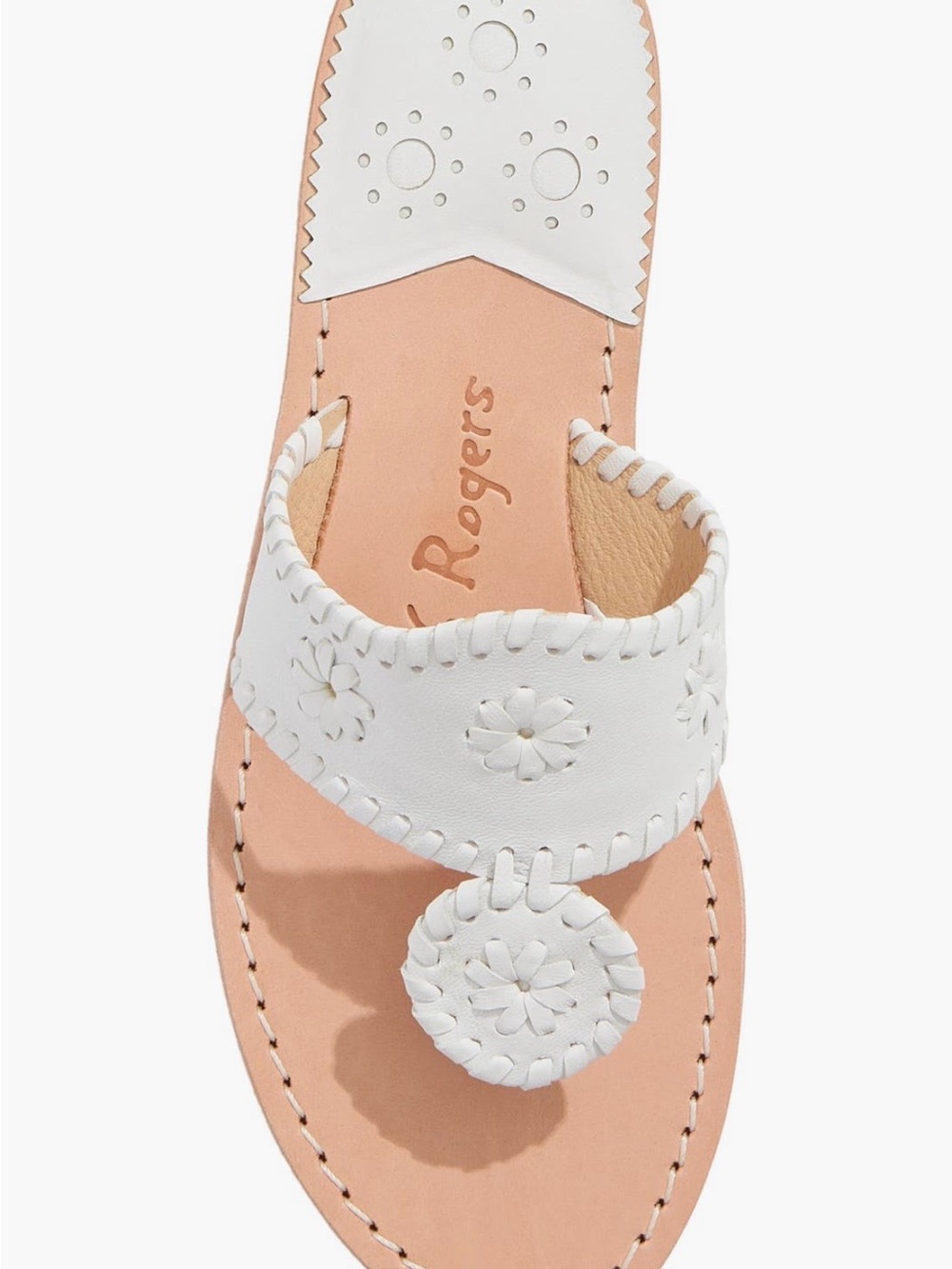 Jack Rogers Jacks Flat Sandals - White - 8 - Picture 9 of 9